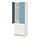 Select colour variation: white blue/with 3 drawers, 23 5/8x25 5/8x77 1/8 "