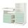 Select colour variation: white light green/with bookcase