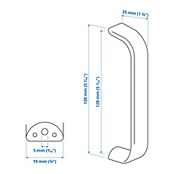 Measurement Illustration - KALERUM handle