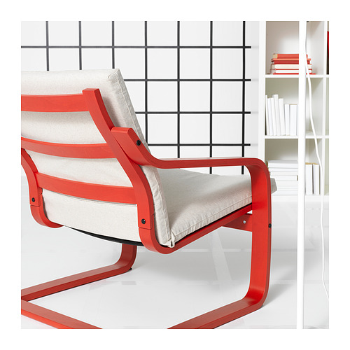 POÄNG, sillón con respaldo bajo. 3 de 7 abrir diálogo