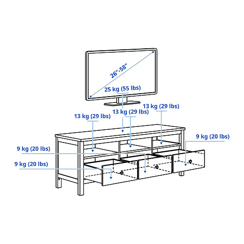 HEMNES, mueble TV. 4 de 4 abrir diálogo