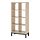 Select colour variation: White stained oak effect / black