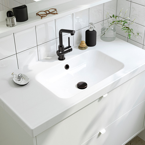 HAVBÄCK / ORRSJÖN, sink cabinet with drawers and LUNDSKÄR tap. 6 of 7 open dialog