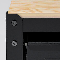 Measurement Illustration - BROR work bench with drawers