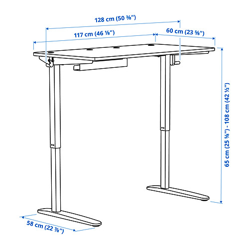 RELATERA, desk combination sit/stand. 4 of 9 open dialog