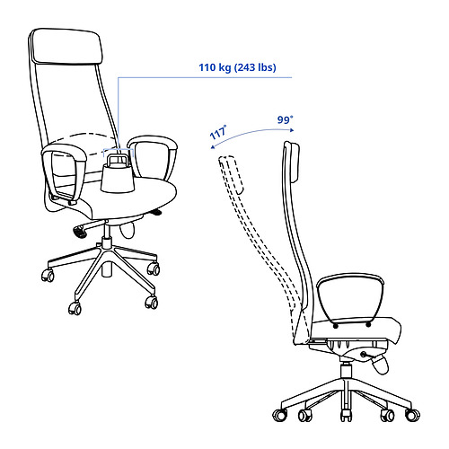 MARKUS, office chair. 8 of 8 open dialog