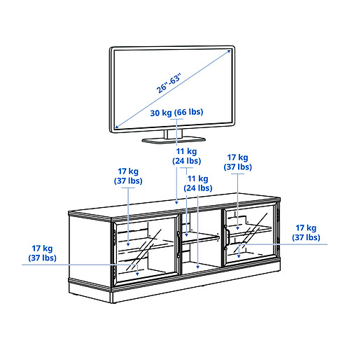LANESUND, TV bench. 8 of 8 open dialog