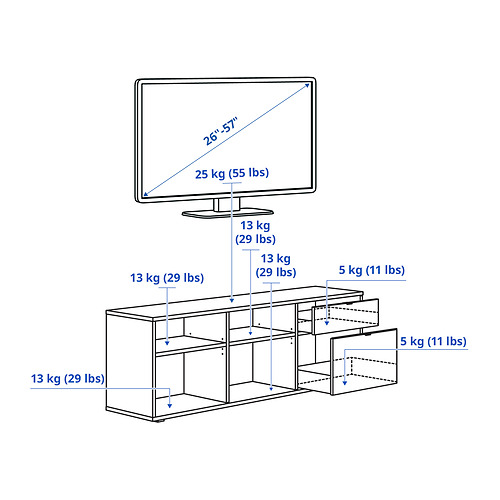 VIHALS, mueble TV. 9 de 10 abrir diálogo
