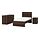 Select colour variation: Dark brown oak effect