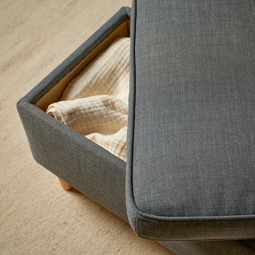 STRANDMON, wing chair with ottoman. 5 of 7 open dialog