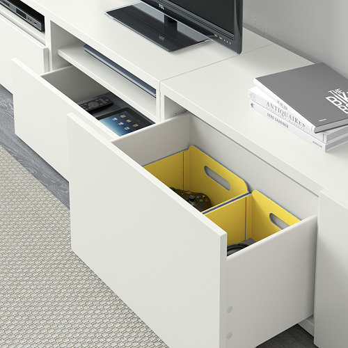 BESTÅ, TV storage combination with drawer, push-open. 6 of 10 open dialog