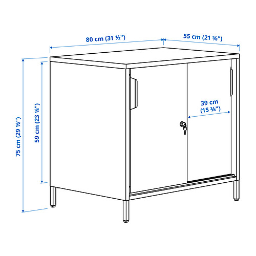 TROTTEN, cabinet with sliding doors. 8 of 10 open dialog