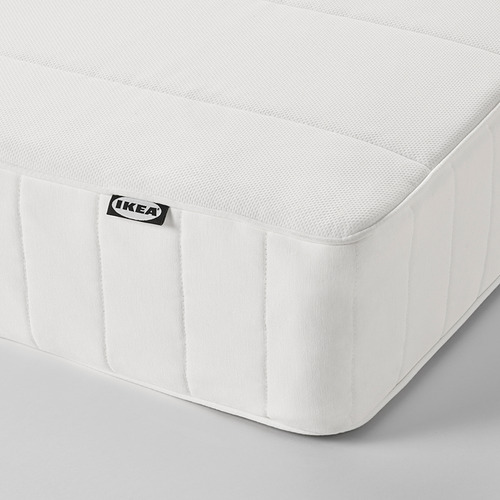 TÄLLÅSEN, upholstered bed frame with mattress. 13 of 14 open dialog