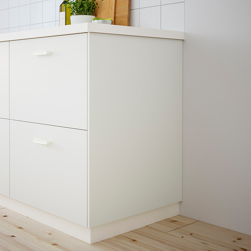 Mueble de cocina VALLSTENA blanco: minimalista, alto, a ras de suelo