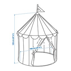 Ilustración de medidas - CIRKUSTÄLT tienda de juguete