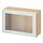 Select colour variation: White stained oak effect / GLASSVIK light green clear glass