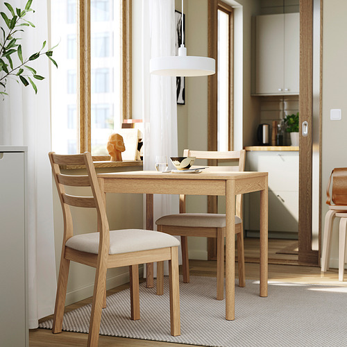 TONSTAD, extendable table and 2 chairs. 2 of 9 open dialog