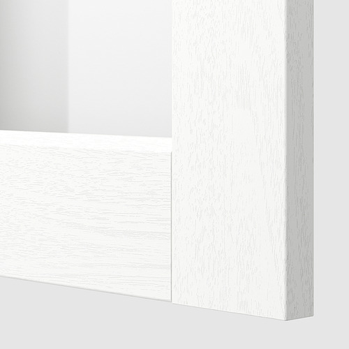 METOD, corner wall cab w shelves/glass dr. 3 of 3 open dialog