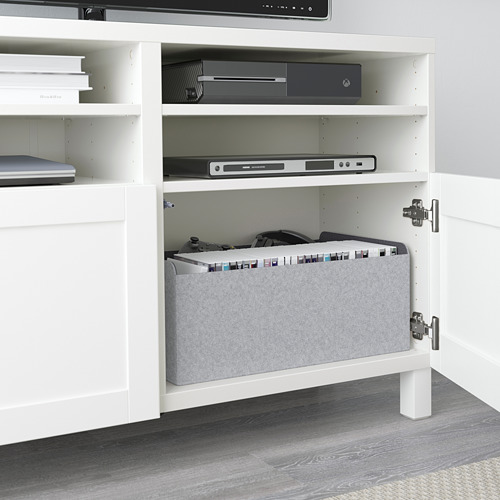 BESTÅ, TV bench with doors. 5 of 8 open dialog