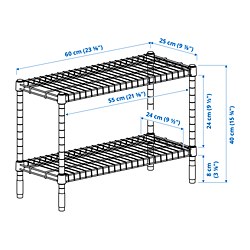 Measurement Illustration - OMAR shelf unit