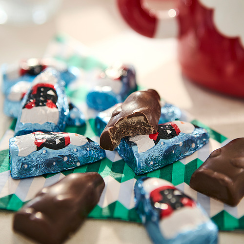 VINTERSAGA, bag of milk chocolate snowmen. 3 of 4 open dialog