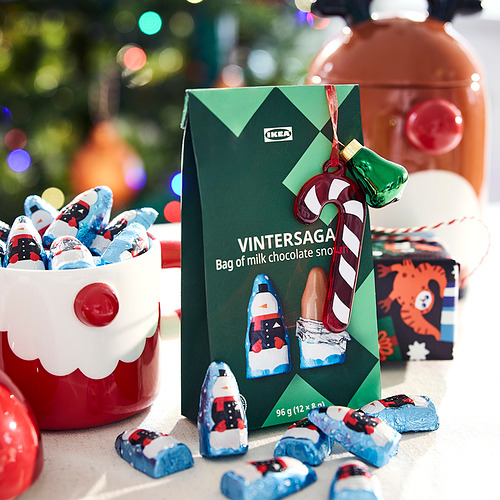 VINTERSAGA, bag of milk chocolate snowmen. 4 of 4 open dialog