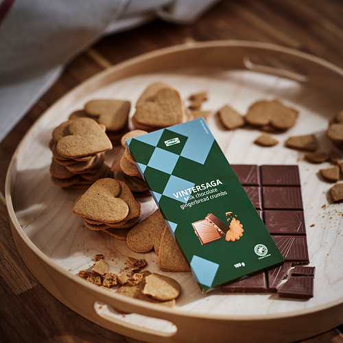 VINTERSAGA, milk chocolate bar. 2 of 4 open dialog