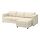 Current variation: with chaise longue/Knäbäck light beige