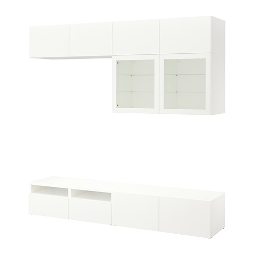 BESTÅ, TV storage combination with drawer, push-open. 1 of 10 open dialog