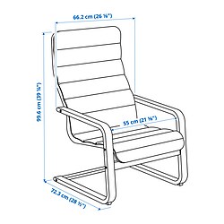 Measurement Illustration - ÅRSUNDA armchair