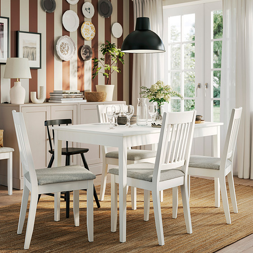 NÄSINGE, mesa de comedor extensible y 4 sillas. 2 de 10 abrir diálogo