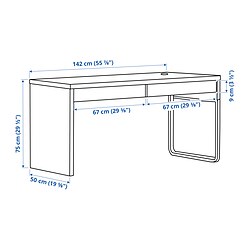Measurement Illustration - MICKE desk