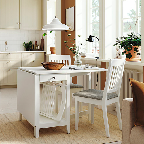 NÄSINGE, drop leaf dining table and 2 chairs. 3 of 9 open dialog