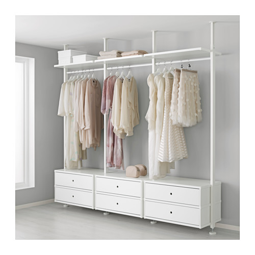 ELVARLI, 3 section shelf unit. 4 of 9 open dialog
