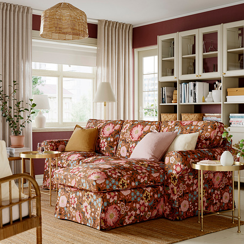 EKTORP, 3 seat sofa with chaise longue. 2 of 8 open dialog