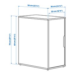 Measurement Illustration - ALEX storage unit