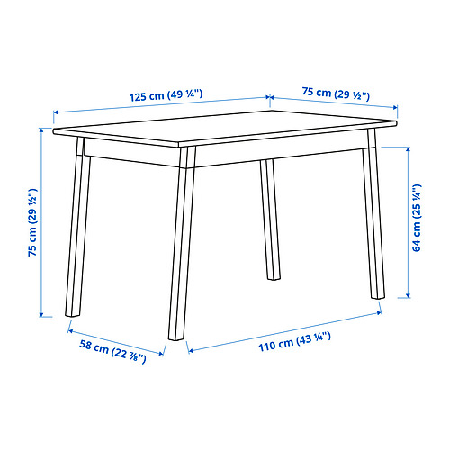 PINNTORP, table and 4 chairs. 4 of 5 open dialog