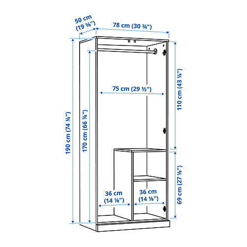 BRIMNES, wardrobe. 5 of 5 open dialog