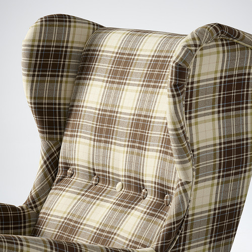 STRANDMON, wing chair with ottoman. 6 of 6 open dialog