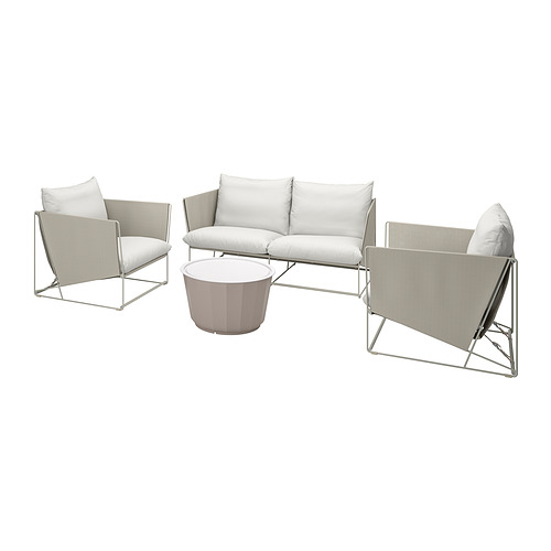 HAVSTEN / LÅGASKÄR, 4-seat conversation set, outdoor. 1 of 6 open dialog