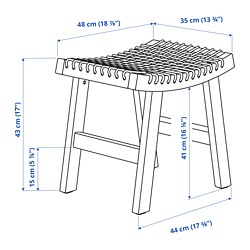 Measurement Illustration - STACKHOLMEN outdoor stool