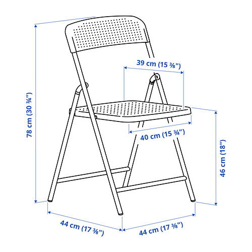 TORPARÖ, table and 4 folding chairs, outdoor. 4 of 4 open dialog