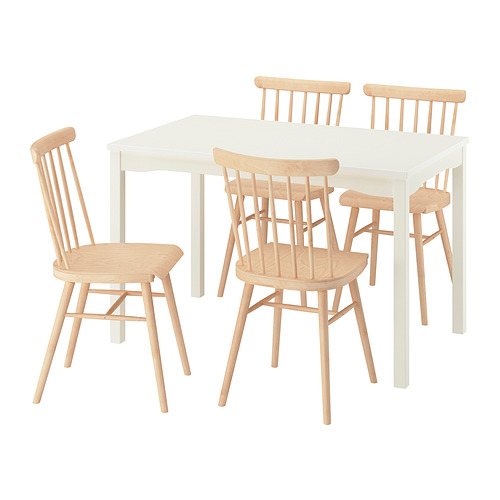 HAUGA / HÖGVED, table and 4 chairs. 1 of 7 open dialog