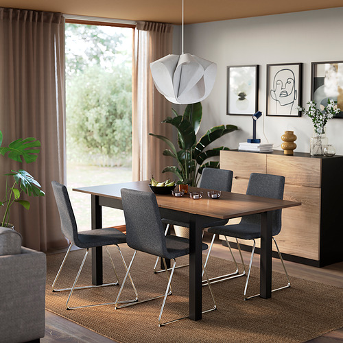 ÅLHULT / LILLÅNÄS, mesa de comedor extensible y 4 sillas. 2 de 6 abrir diálogo