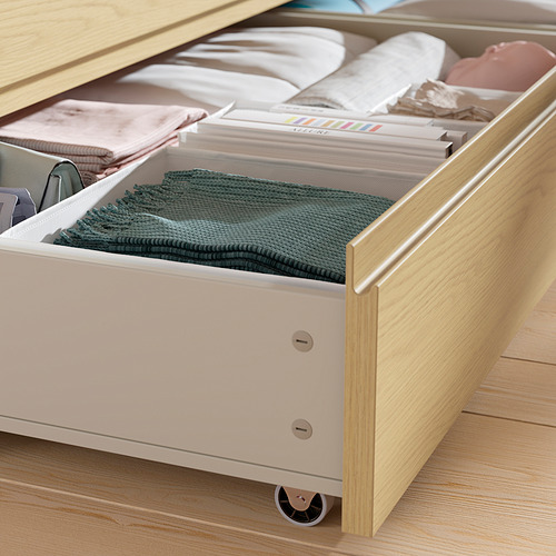 STORKLINTA, bed frame with 2 storage boxes. 5 of 8 open dialog