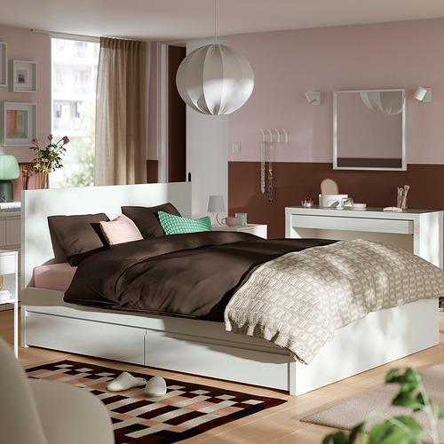 STORKLINTA, estructura de cama con 2 cajones. 2 de 7 abrir diálogo