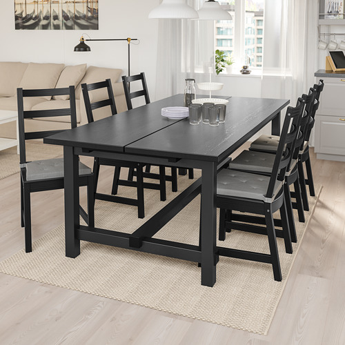 NORDVIKEN / NORDVIKEN, table and 6 chairs. 3 of 10 open dialog