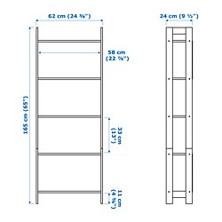 Measurement Illustration - LAIVA bookcase
