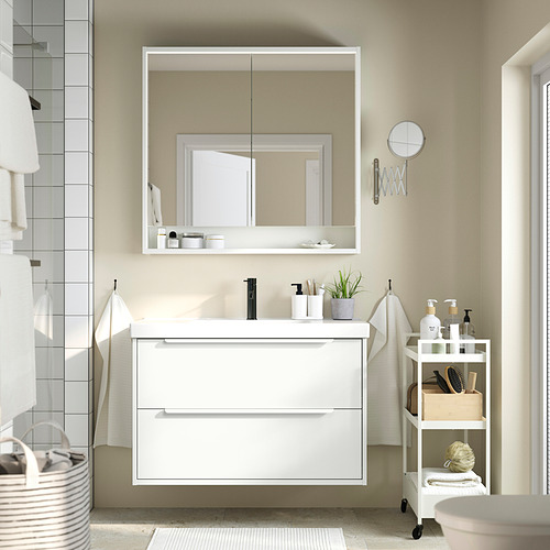 HAVBÄCK / ORRSJÖN, Bathroom vanity with drawers and sink. 2 of 6 open dialog
