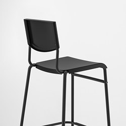 Measurement Illustration - STIG bar stool with backrest